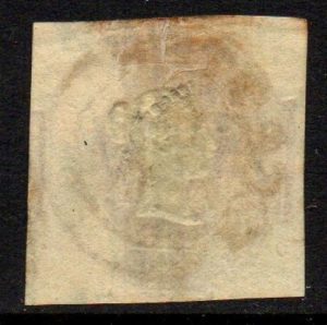 QV sg59 6d lilac (deep shade) with fine LEICESTER NO 1855 cancel