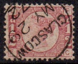 QV sg48 ½d rose-red (F-C) Plate 9 with fine 1872 Glasgow cds