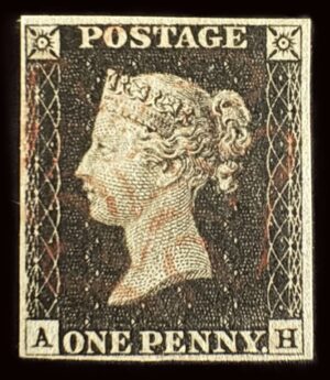 QV 1840 1d black (A-H) Plate 3