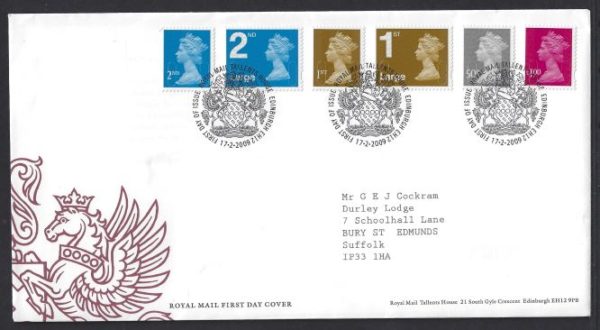 17-2-2009 New definitive issue FDC