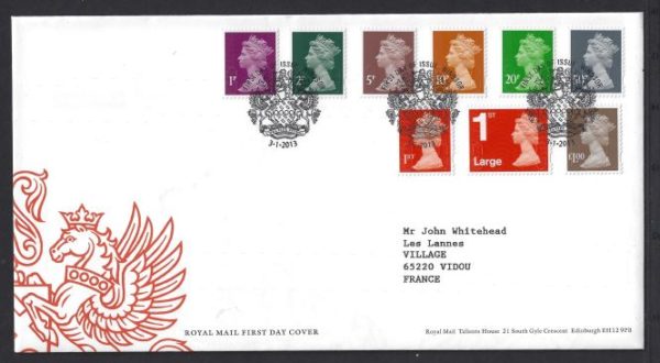 3-1-2013 New definitive issue FDC