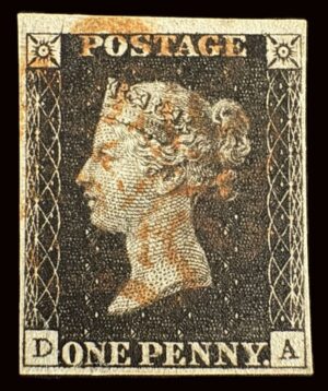 QV 1840 1d black (D-A) Plate 3
