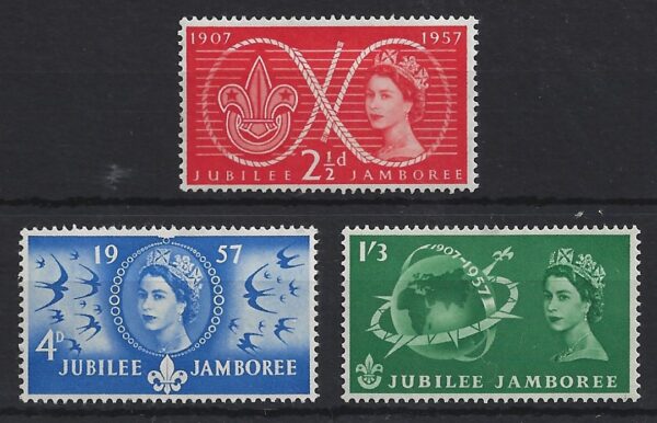 QEII 1957 World Scout Jubilee Jamboree - unmounted mint