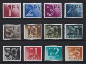 1982 Postage Dues D90-D101 - unmounted mint