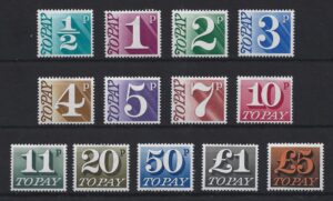 1970 Postage Dues D77-D89 - unmounted mint