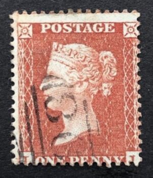 QV C3 sg24/25 1d red (L-J) plate 1 - good used Cat £70