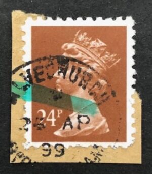 Postally used 24p forgery