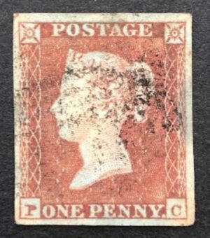 QV sg8 (BS91) 1d red (P-C) Plate 123