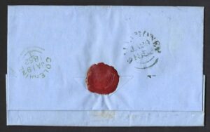 QV sg8 1d red (R-A) plate 116 on 1852 Coleraine to Balleymoney entire