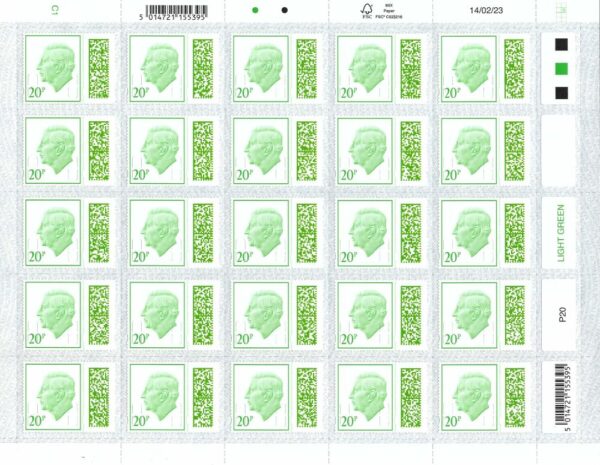 100 x 20p - barcoded