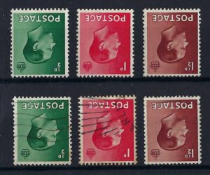 KEVIII sg457wi-459wi - unmounted mint and used sets
