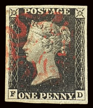 QV 1840 1d black (F-D) Plate 1b