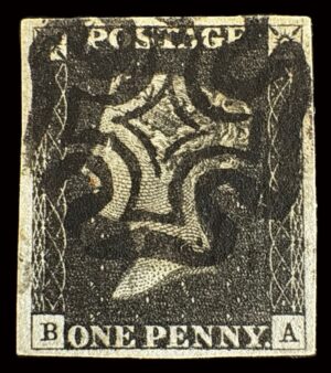 QV 1840 1d black (B-A) Plate 1b