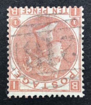 QV sg113wi 10d pale red-brown (wmk inverted) fine used