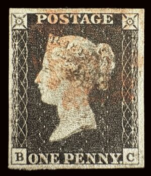 QV 1840 1d black (B-C) Plate 4