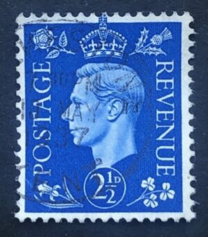 KGVI sg466 2½d ultramarine with First Day Issue 10th May 1937 cancel