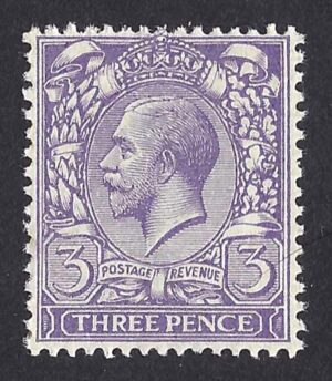 KGV sg375wk 3d violet N22(3)d (wmk inverted & reversed) – unmounted mint