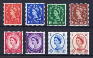 QEII 1958 Graphite-lined issue sg561-566 – mounted mint