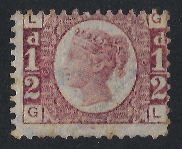 QV sg49 ½d rose (G-L) plate 6 - mint no gum