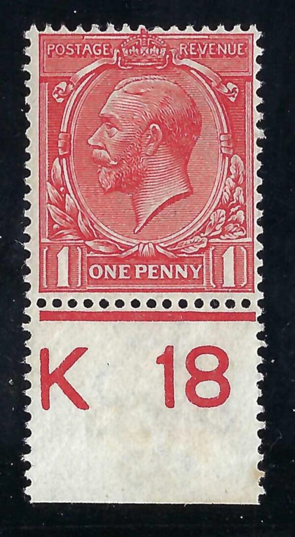 KGV 1d Orange-vermilion Spec N16(15) Control K18 - mint