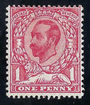 KGV sg331 1d rose-pink Spec N8(8) - mounted mint