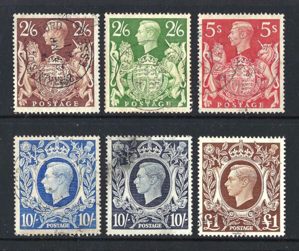 KGVI sg476-478c - fine used set