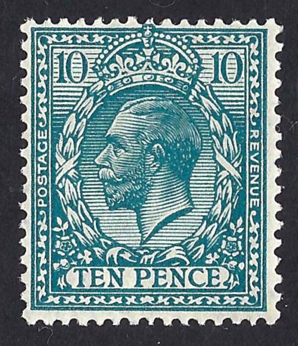 KGV sg428 10d turquoise - unmounted mint