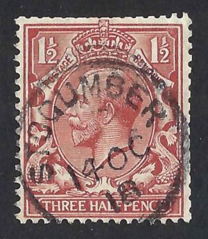 KGV sg364 1½d chestnut with fine Stogumber cds