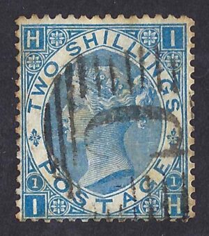 QV sg118 2s blue (I-H) Plate 1 Spec Z120 used in Constantinople