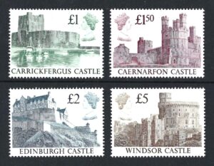 QEII 1988 Castles sg1410-13 – unmounted mint