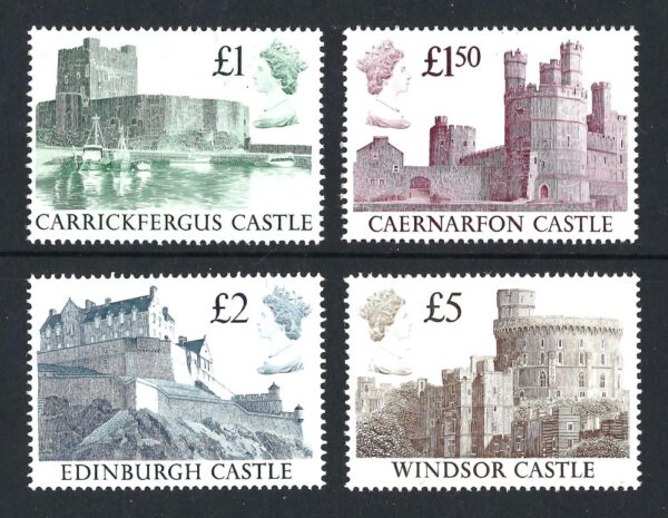 QEII 1988 Castles sg1410-13 – unmounted mint