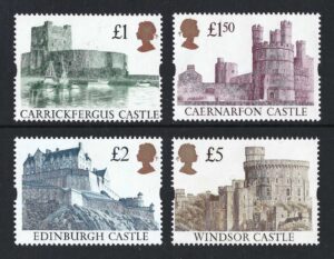 QEII 1992 Castles sg1611-14 – unmounted mint