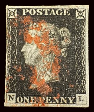 QV 1840 1d black (N-L) Plate 3