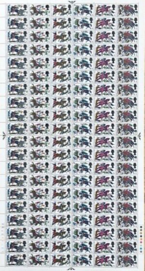 QEII 1966 Battle of Hastings 4d complete sheet - unmounted mint