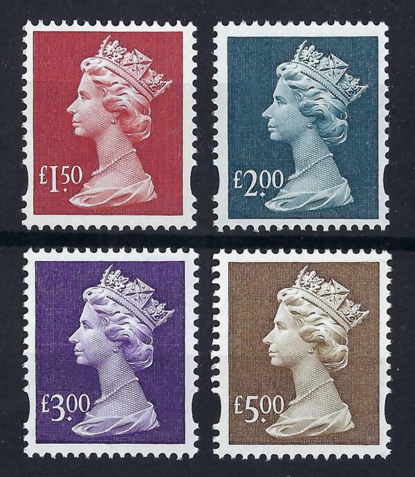 QEII 1999 sg1800-03 High value definitives – unmounted mint