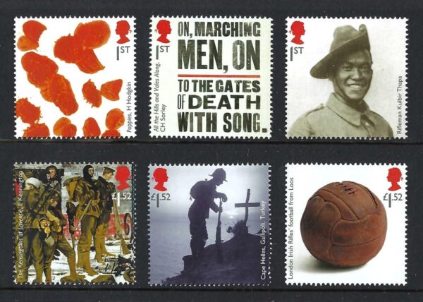 2015 Anniversary of First World War - unmounted mint