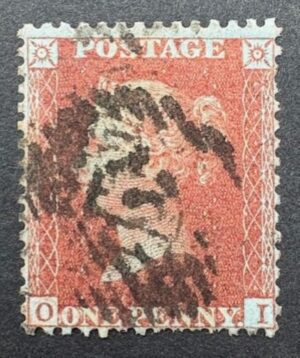 QV 1d red-brown Spec C7 Plate 25 – fine used with certificate