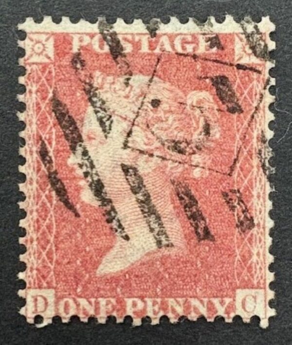 QV 1d rose-red Spec C10 Plate 64 – fine used with certificate