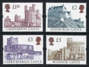 QEII 1997 SG 1993-1996 re-engraved Castles - unmounted mint