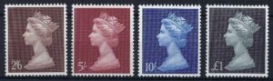 QEII 1969 SG 787-790 High value definitive set - unmounted mint