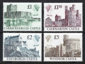 QEII 1988 SG 1410-1413 Castles - unmounted mint