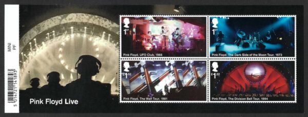 QEII 2016 Pink Floyd Live MS3855 – unmounted mint