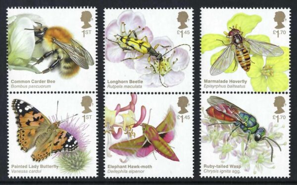 QEII 2020 Brilliant Bugs - unmounted mint