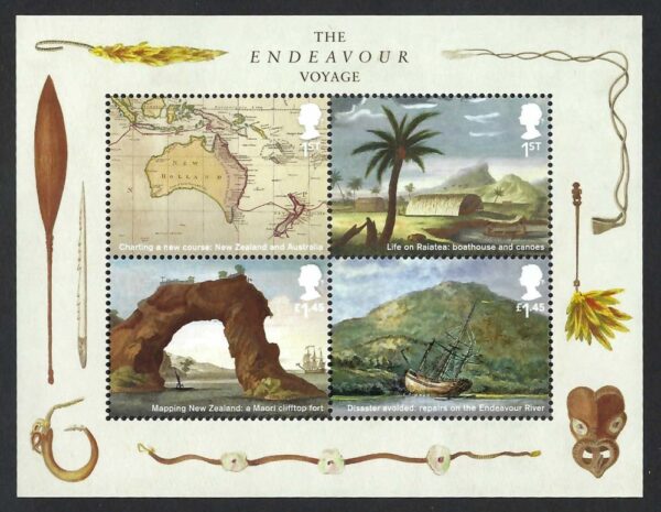 QEII 2018 The Endeavour Voyage MS4124 - unmounted mint