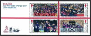 QEII 2019 Women`s Cricket World Cup Winners MS4275 - unmounted mint