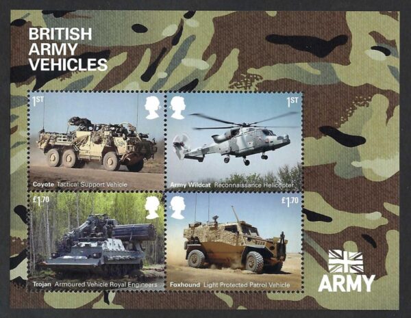 QEII 2021 British Army Vehicles MS4574 - unmounted mint