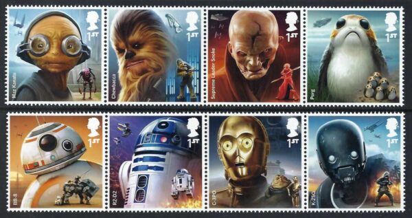 QEII 2017 Aliens and Droids - unmounted mint