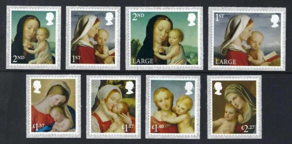 QEII 2017 Christmas self-adhesives - unmounted mint