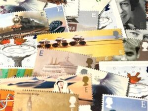 50 x E stamps