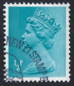 SG X842 ½p turquoise-blue (1lb) fine used